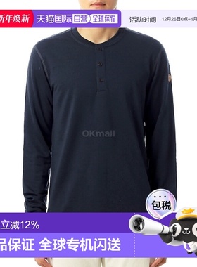 韩国直邮FJALLRAVEN SINGI 美利奴羊毛亨利衫 M 湾蓝 (81900/555)