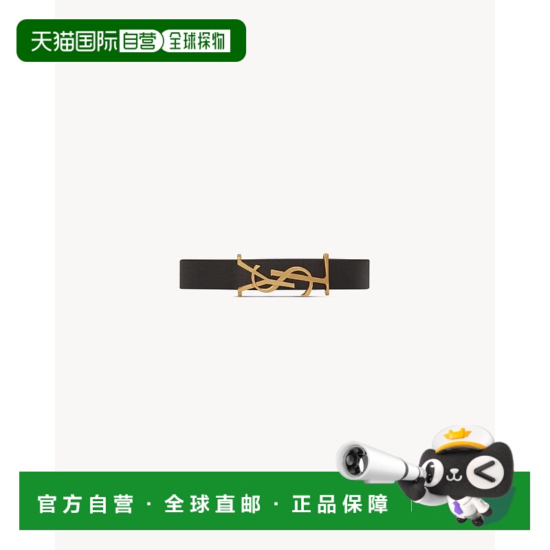欧洲直邮YSL (2025新品) CASSANDRE 皮革手链