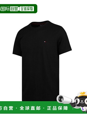韩国直邮TOMMY HILFIGER Tommy Hilfiger Core Flag 男士黑色短袖