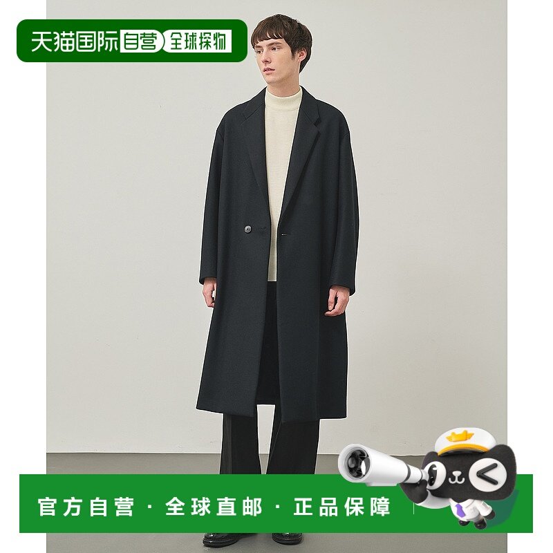 1h可退 日本直邮STUDIOUS男士宽松版型羊毛混纺 Chester 战壕风大