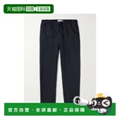香港直邮Orlebar 直筒亚麻抽绳裤 Brown 1h可退 男士 Alex 子 2790