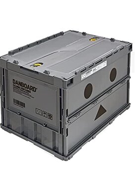 日本Trusco中山 可折叠收纳箱50L 灰色TR-C50B-A-DNB-GY
