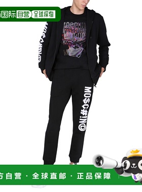 1h可退 香港直邮MOSCHINO 男士卫衣 171670271555 AW2023 黑色 SW