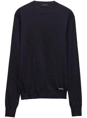 PRADA 男士针织毛衣 UMB927SOOO16AIF0008 SS2025 蓝色