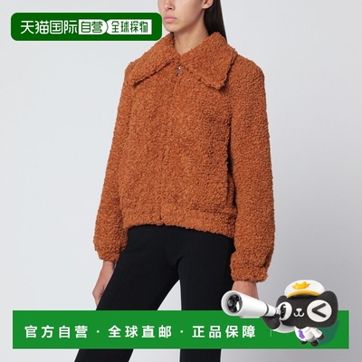 1h可退 香港直邮Patou 女士 PUMPKIN-COLOURED 人造皮草短夹克 OU