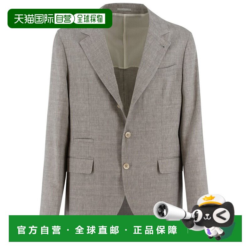 香港直邮Brunello Cucinelli 布内罗 古奇拉利 男士 毛边亚麻羊毛
