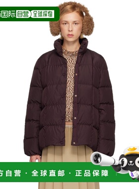 香港直邮Moncler 盟可睐 女士 酒红色 Cochevinne Square-Quilted