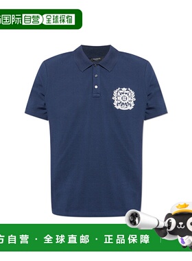 香港直邮BALMAIN 男士POLO衫 FH1GC035GE96SIV AW2025 蓝色男装