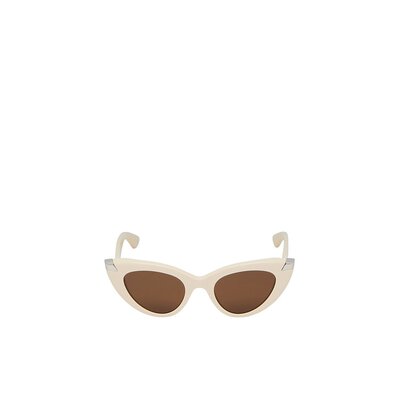 alexandermcqueen亚历山大麦昆女士朋克铆钉猫眼太阳镜