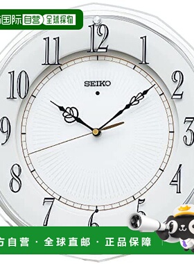【日本直邮】Seiko Clock KX269W 白色 室內裝飾 放置時鐘 掛鐘