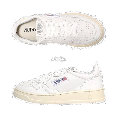 韩国直邮Autry休闲鞋女款白色厚底低帮山羊皮透气运动风日常板鞋