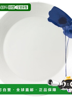 日潮跑腿NARUMI Spring Field 盘子（蓝色）24 厘米可用于微波炉