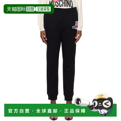 1h可退 香港直邮Moschino 莫斯奇诺 女士 黑色 Puzzle Bobble 运