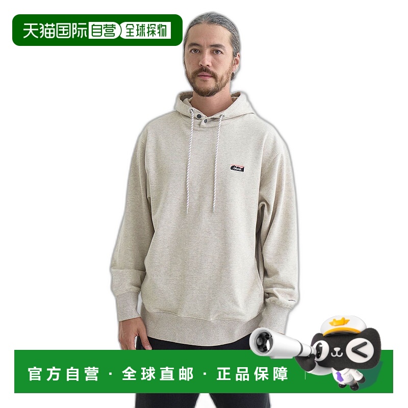 1h可退 日本直邮NANGA 男女同款环保迷你刺绣标志卫衣 NW24411F01