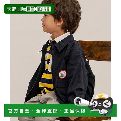 1h可退 日本直邮BREEZE 儿童宽松休闲外套 后背logo设计 J402035