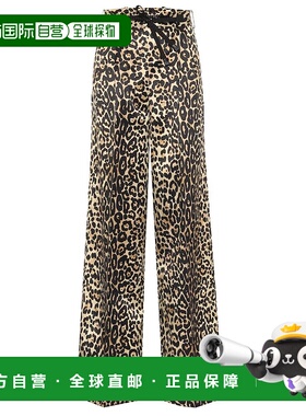 香港直邮Tom Ford 汤姆 福特 女士 豹纹棉质真丝长裤 000998