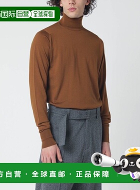 1h可退 香港直邮John Smedley 男士 棕色羊毛高领毛衣 RICHARD