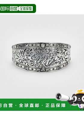 日本直邮日潮 agete 阿卡朵(天蝎座)银色玛瑙石戒指叠戴