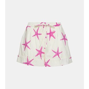 海星图案棉府绸短裤 潮奢 女士 华伦天奴 000276 Valentino