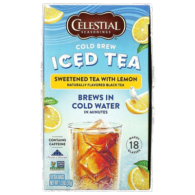 香港直发Celestial Seasonings斯乐柠檬加糖冷泡冰茶浓郁可口37g