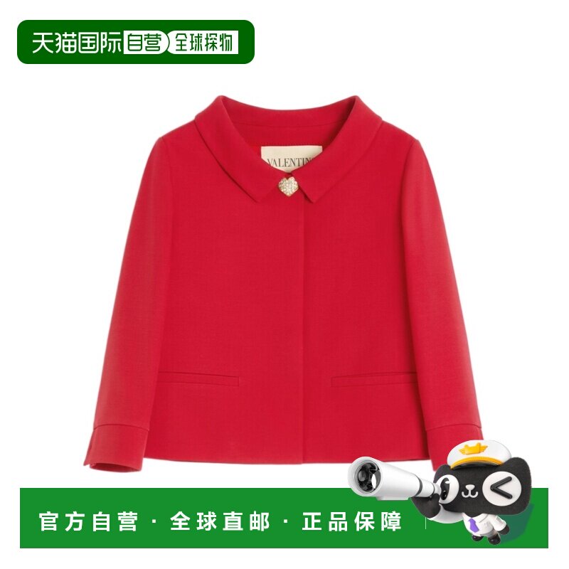 1h可退 香港直邮VALENTINO 女士西服 BCE3Y01CFR9M AW2025 红色
