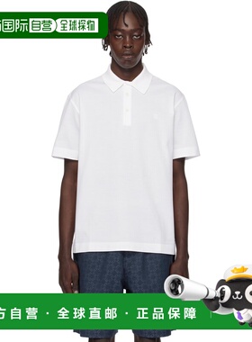 自营 潮奢 Givenchy 纪梵希 男士 白色 4G Detail Polo 衫 BM71KR