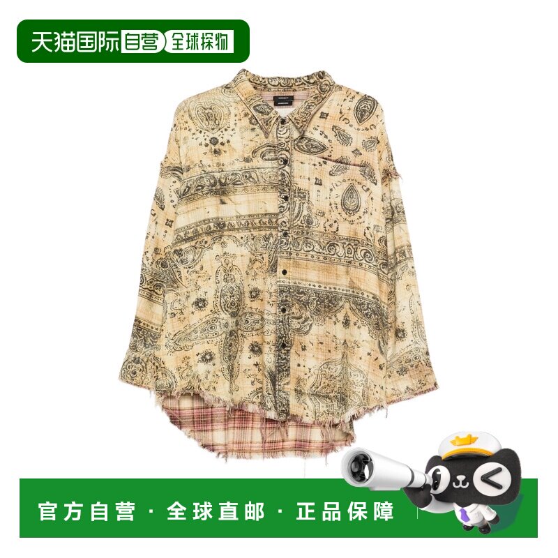 香港直邮R13 衬衫 R13WR075 R793B KHAKI