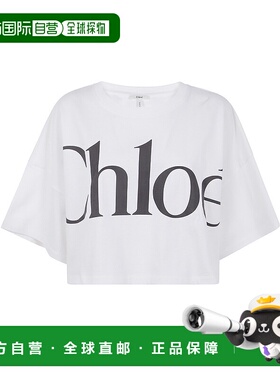 香港直邮CHLOÉ 女士T恤 CH24AJH09183097101 AW2025 白色 CROPPED