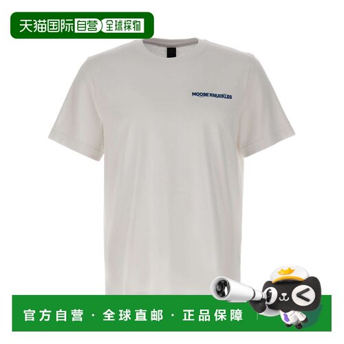 香港直邮MOOSE KNUCKLES 男士T恤 M16MT734891 SS2026 白色短袖