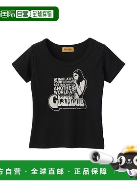 1h可退 日本直邮HYSTERIC GLAMOUR 女士经典图案短款T恤 01251CT2