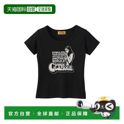 1h可退 日本直邮HYSTERIC GLAMOUR 女士经典图案短款T恤 01251CT2