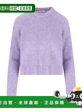 香港直邮CELINE 女士针织衫 RY0KO090433LP AW2025 紫色 长袖毛衣