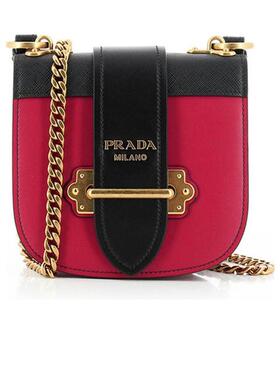PRADA 女士单肩包 1BH0562BB0F0C9F SS2021 红色 logo单肩WOC