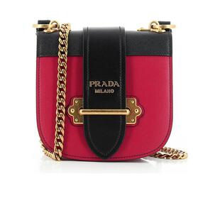 红色 PRADA SS2021 1BH0562BB0F0C9F logo单肩WOC 女士单肩包