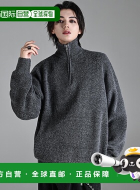 1h可退 日本直邮ADRER 男女同款半拉链宽松针织衫 ADWUF1024001