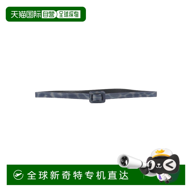 1h可退 香港直邮潮奢 DIOR 迪奥 女士 细款皮带 blue蓝色 舒适时