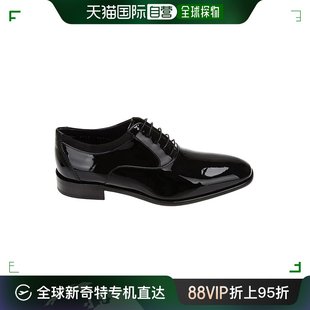 黑色漆皮低跟系带复古时尚 皮鞋 自营｜Ferragamo菲拉格慕男士