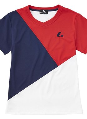 日本直邮LUCENT 女士比赛衬衫无领红色网球 XLH2471 女式短袖