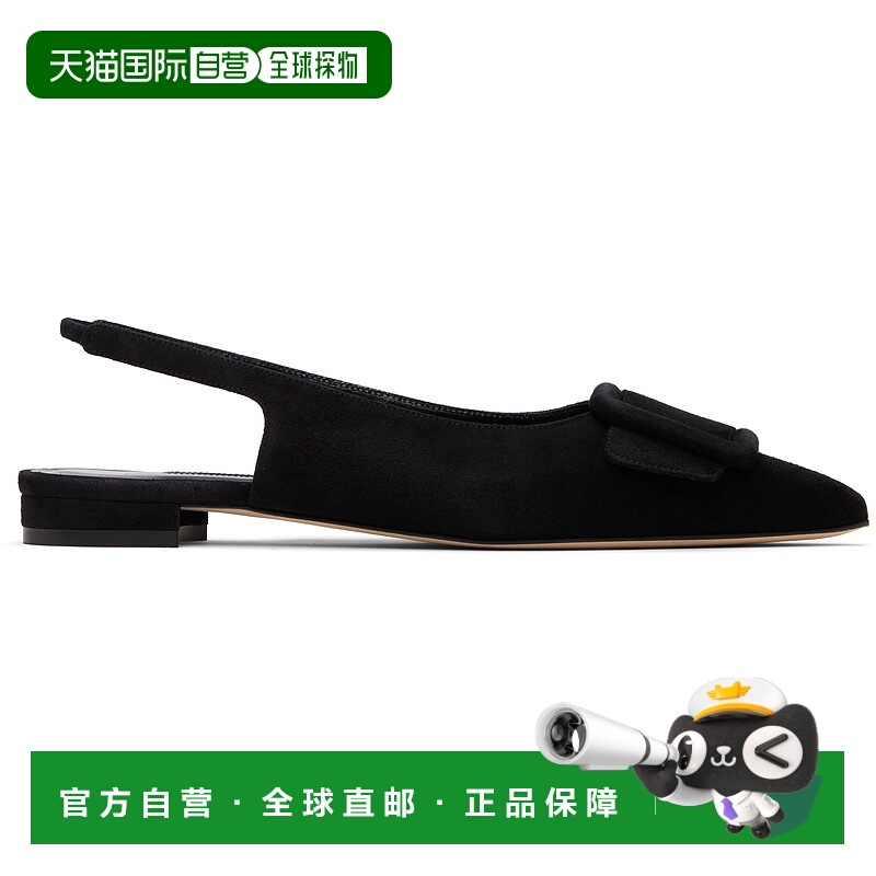 1h可退 香港直邮潮奢 MANOLO BLAHNIK 莫罗 伯拉尼克 女士 黑色 M