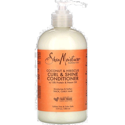 香港直邮Shea Moisture卷发润泽护发素柔顺滋润含椰子含油384ml