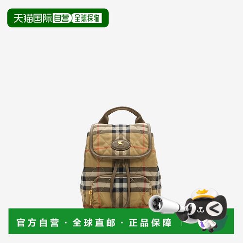 自营欧洲直邮Burberry博柏利 Horseshoe系列女士沙米色聚酰胺马术