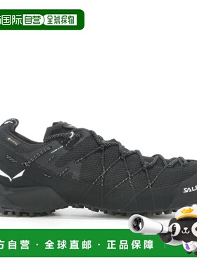 自营欧洲直邮SALEWA WILDFIRE女士黑色皮革防水徒步鞋