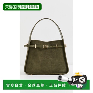 1h可退 香港直邮Simkhai 女士 Cleo 小号绒面革水桶包 舒适时尚