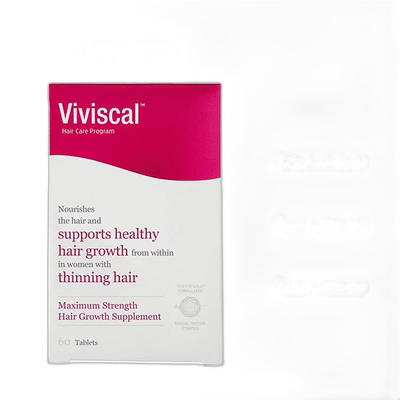欧洲直邮英国药房VIVISCAL天然女士头发生长增发养护发防断发60片