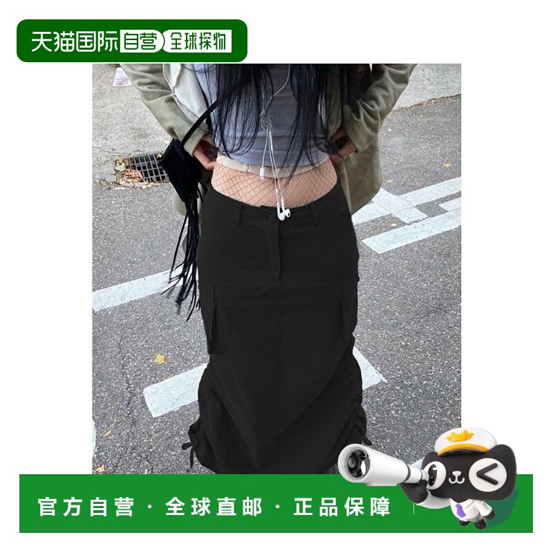 日本直邮deux amour 女士侧褶皱工装裙 147169719