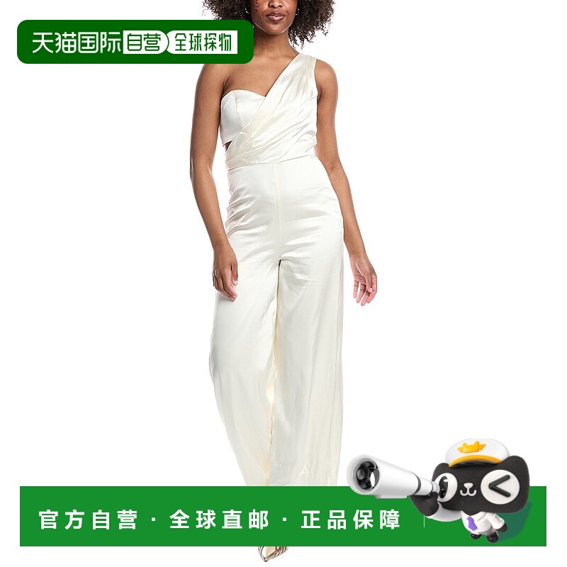 自营AMUR Blynn Drape Jumpsuit - white 美国奥莱直发