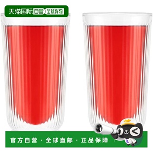 【日本直邮】BODUM 玻璃杯 DOURO 双层玻璃杯 350ml 两件套 12137