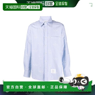 BROWNE AW2021 男士 MWL272E07606480 蓝色 衬衫 香港直邮THOM