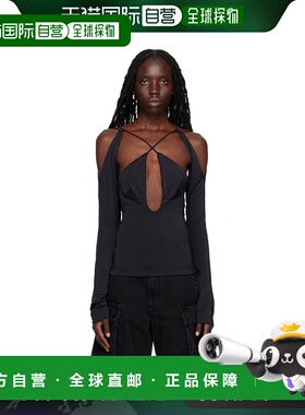 1h可退 香港直邮潮奢 The Attico 女士 黑色 Zane 上装 236WCT206