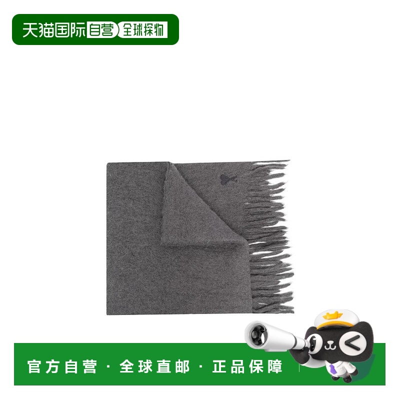 香港直邮Ami Paris logo标志围巾 H21A403333.时尚保暖高级感正品